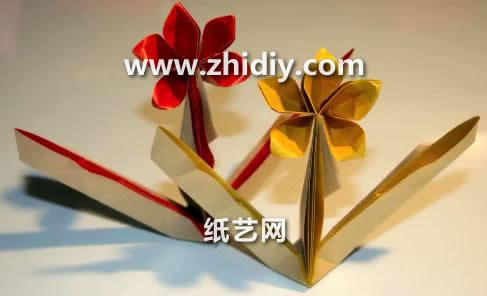 仿真折纸花的基本折法教程手把手教你制作精美的仿真折纸花