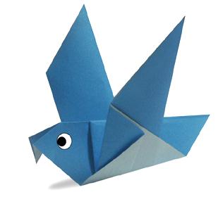 鸽子简单折纸图解教程—儿童折纸大全动物篇