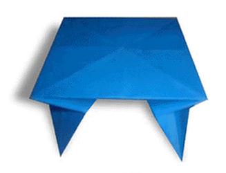 桌子折纸的简单折法教程-儿童手工折纸大全图