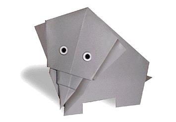 儿童折纸大象的折纸图解教程手把手教你制作简单的折纸大象