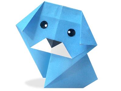 简单折纸小狗的折纸图解教程教你制作简单的折纸小狗