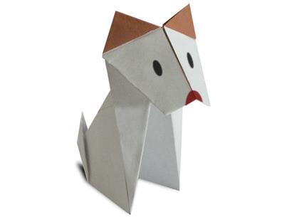儿童折纸小狗的折纸图解教程手把手教你制作可爱的折纸狗