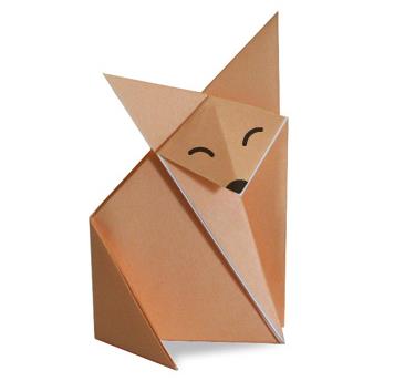 儿童折纸狐狸的折纸图解教程手把手教你制作简单有趣的折纸狐狸。