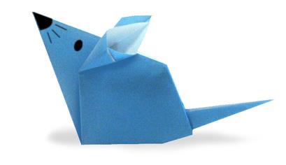 儿童折纸小老鼠的折纸图解教程手把手教你制作简单的折纸小老鼠
