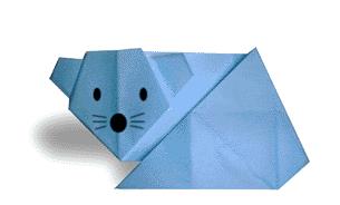儿童手工折纸老鼠的折纸图解教程手把手教你制作简单的折纸老鼠