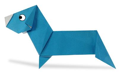 儿童手工折纸达克斯狗的折纸图解教程手把手教你制作精美的折纸狗狗