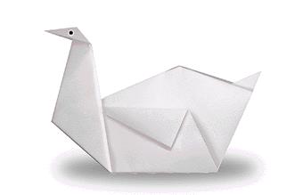 幼儿折纸天鹅的折纸图解教程手把手教你简单的儿童折纸天鹅