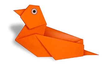 儿童折纸野鸭子的折纸图解教程手把手教你制作简单的手工折纸野鸭子