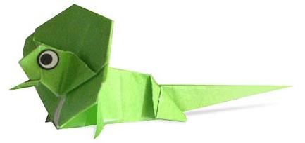 儿童折纸伞蜥的手工折纸图解教程手把手教你制作折纸伞蜥