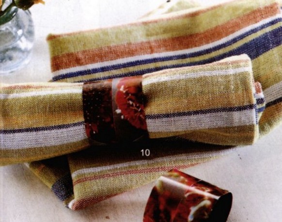 废旧杂志手工折纸餐巾套的折纸图解教程手把手教你制作实用餐巾套