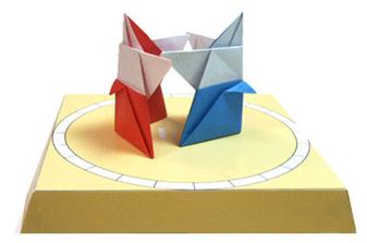 儿童折纸大全图解教程手把手教你制作简单的折纸相扑