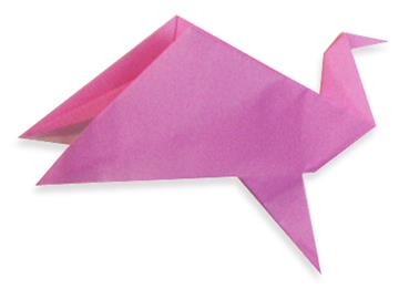 简单儿童手工折纸鸟的折纸图解教程帮助你制作手工折纸鸟