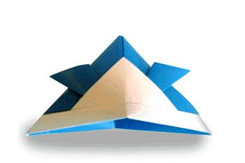 儿童折纸武士帽折纸图解教程手把手教你制作经典的儿童折纸帽子