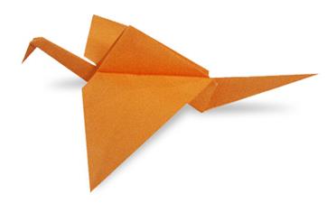 仿真折纸鸟的基本折法教程手把手教你漂亮的折纸鸟图解制作