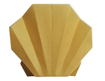 简单的折纸合蚌折纸图解教程教你制作真实的折纸合蚌