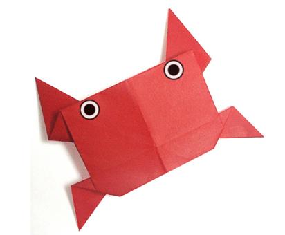 简单的儿童折纸小螃蟹基本折纸图解教程告诉你折纸小螃蟹如何折叠