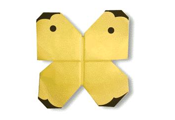 简单的儿童折纸菜粉蝶教你有趣的折纸蝴蝶制作教程