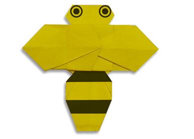 儿童折纸小蜜蜂的手工折纸图解教程手把手教你可爱的儿童折纸小蜜蜂