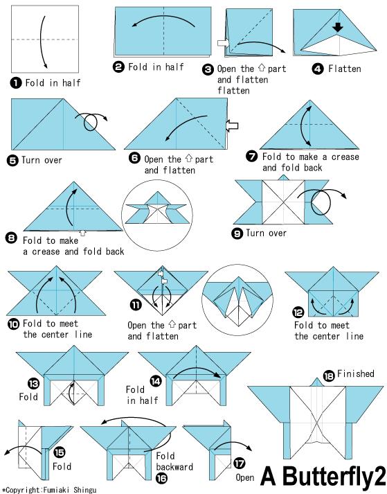 简单的儿童折纸折纸蝴蝶教你如何制作出独特的折纸蝴蝶构型来