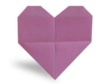 折纸心的基本折纸图解教程手把手教你制作简单的折纸心