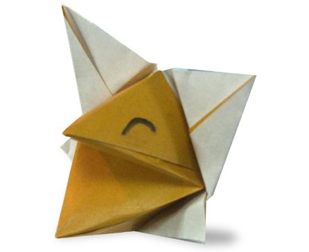 儿童折纸会说话的狐狸折纸图解教程手把手教你制作简单有趣的折纸狐狸