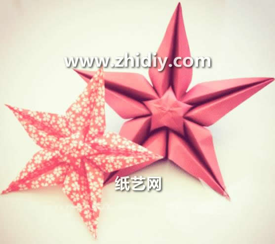 独特漂亮的手工星星折纸花的折法视频教程教你制作可爱的星星折纸花