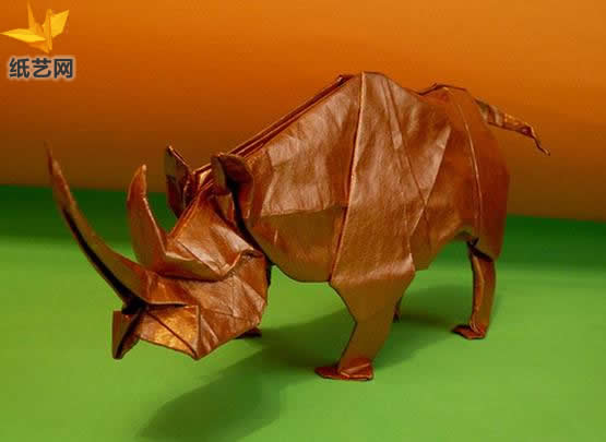 折纸犀牛手工折纸图解教程教你制作出漂亮的折纸犀牛