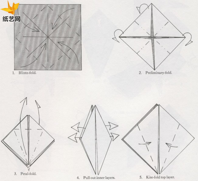 简单的折纸大象基本折法教程告诉你折纸大象如何制作