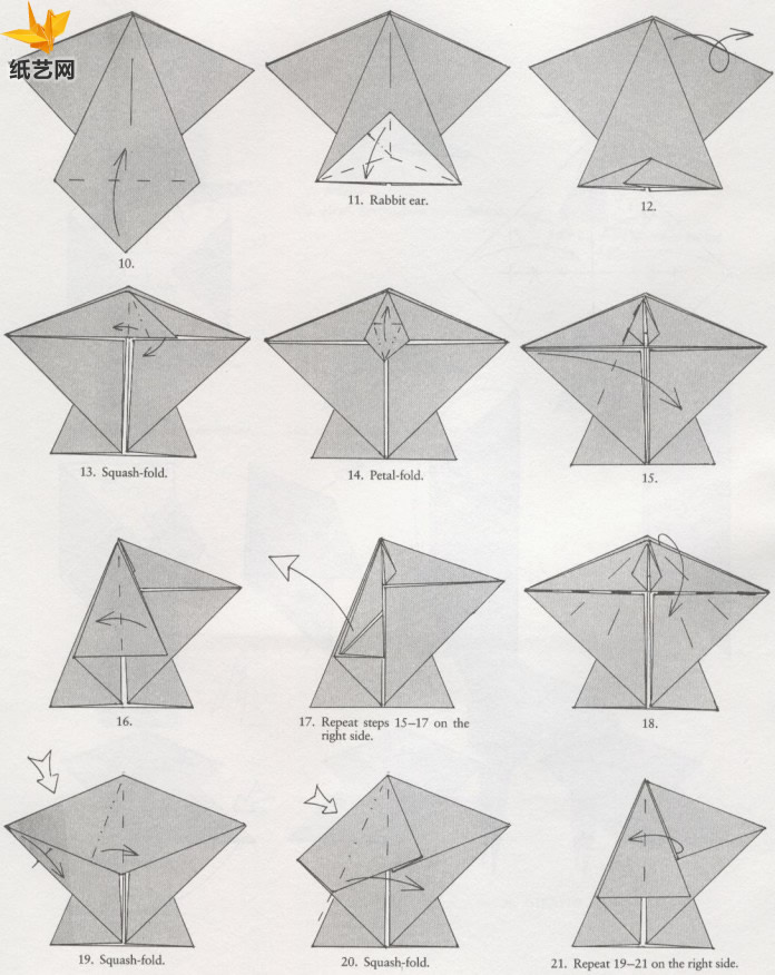 简单的折纸狐狸教你如何制作出漂亮的折纸狐狸来