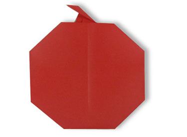 简单的手工折纸苹果折法图解教程教你制作出漂亮的折纸苹果