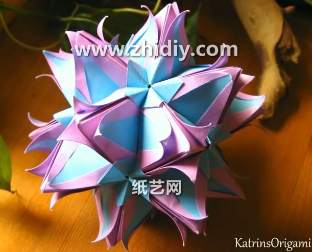 折纸花球大全教程手把手教你制作精美的手工折纸海卫六灯笼花球