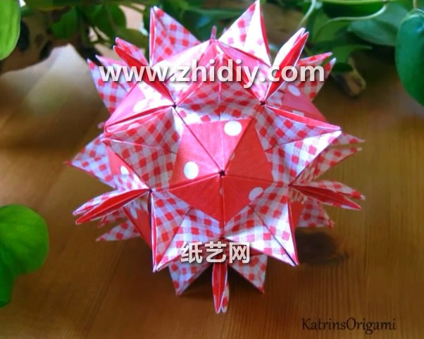 折纸大全折纸花球教程手把手教你制作精美的手工折纸花球灯笼