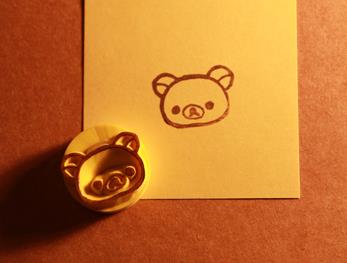 轻松熊橡皮章素材图案套图教你制作可爱的轻松熊橡皮章