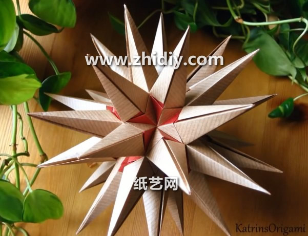 折纸花球灯笼制作方法大全教你制作精美的海之星折纸花球
