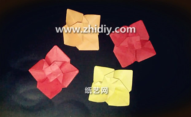 折纸玫瑰花的折法大全教程手把手教你制作精美的方形镶嵌式折纸玫瑰花
