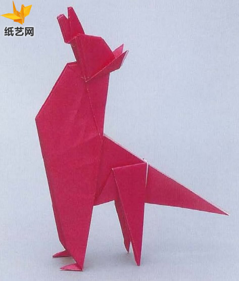森林狼手工折纸图解教程手把手教你制作野生动物折纸大全
