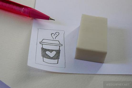 情人节橡皮章手工制作教程教你如何制作出情人节橡皮章
