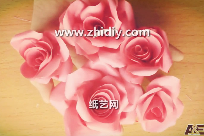 手工纸玫瑰花的折法教程手把手教你制作出精彩漂亮的纸玫瑰花