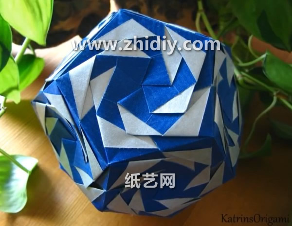手工折纸花球灯笼制作方法教程手把手教你制作折纸花球灯笼