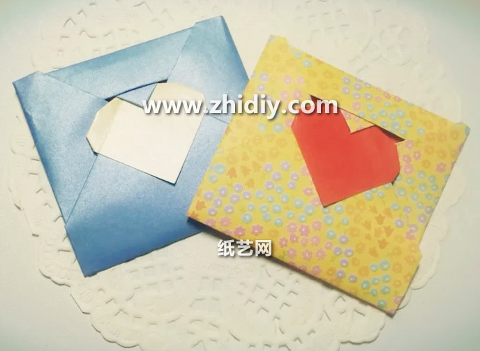 父亲节手工折纸心信封的折法教程教你制作出漂亮的折纸信封