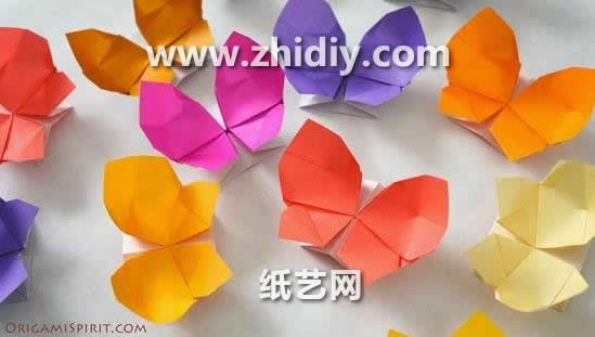 手工折纸蝴蝶盒子折纸小礼盒的折法教程教你制作独特的折纸小礼盒