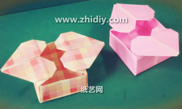 手工折纸盒子折纸教程教你制作出漂亮有趣的情人节爱心折纸盒子