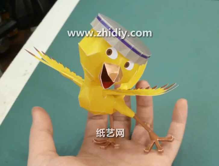 里约大冒险纸模型的手工制作教程教你制作出可爱的小黄鸟nico