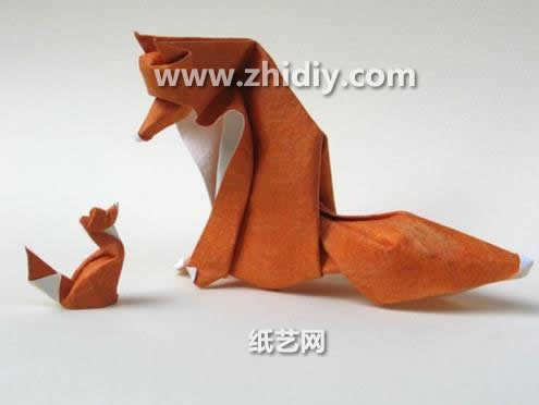 手工折纸狐狸的折法教程教你制作出有趣的手工折纸狐狸
