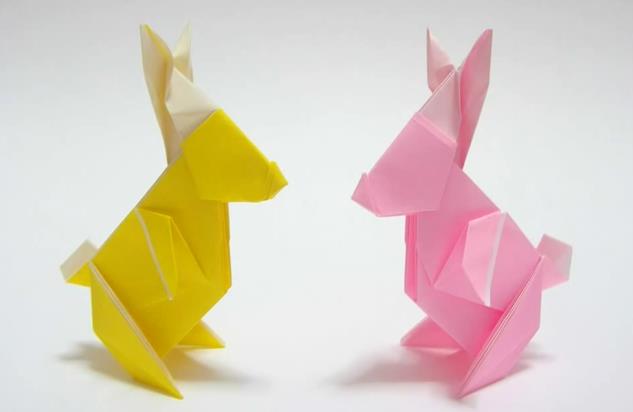 中秋节手工礼物折纸兔子手工折法视频教程