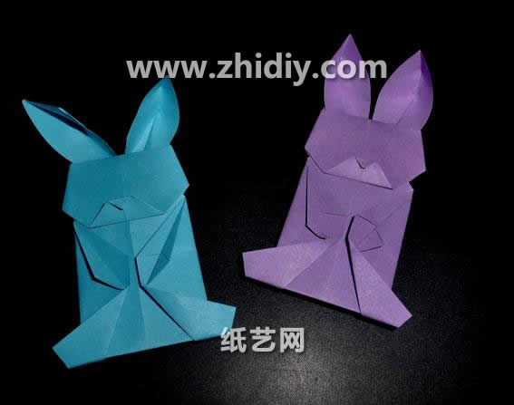 手工折纸教程手把手教你制作出可爱简单的折纸小兔子贺卡