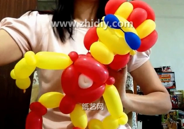 手工制作教程手把手教你制作出漂亮的钢铁侠魔术气球