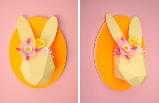 手工纸雕小兔子手工制作教程教你可爱的小兔子纸雕