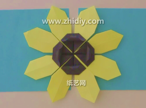 手工折纸花大全手把手的教你如何制作出可爱的折纸太阳花