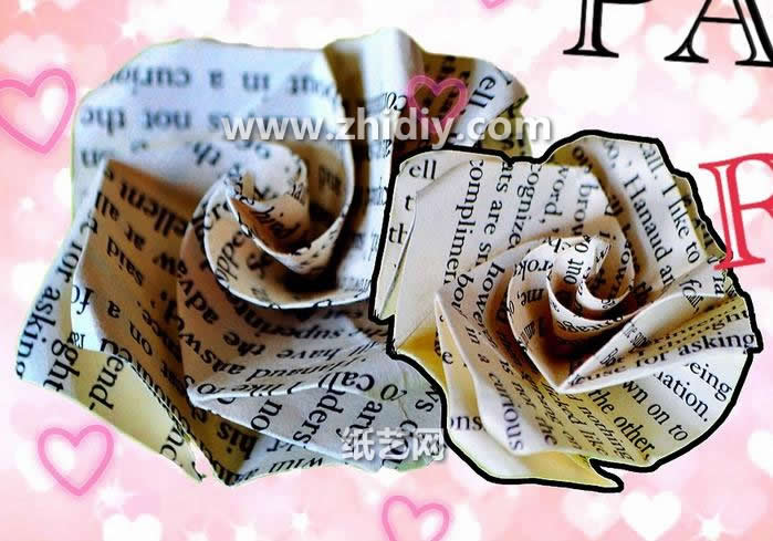 手工制作大全手把手教你如何利用废旧的书本变废为宝制作纸玫瑰花